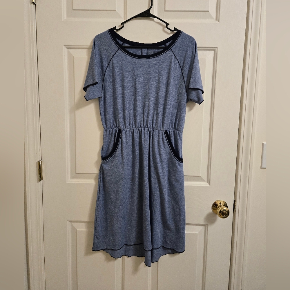 Patagonia Girls Fleury Blue T-Shirt Dress Size XXL 16-18